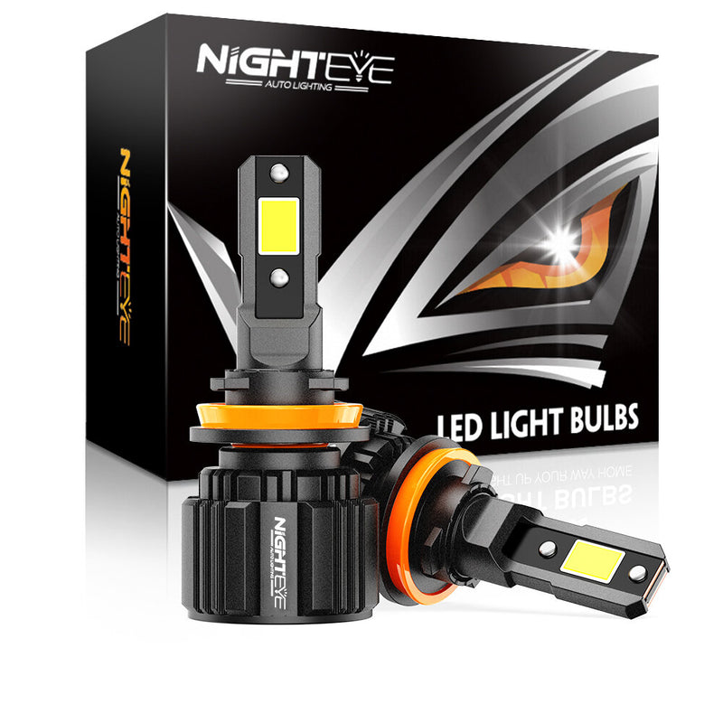 NightEye Auto Lighting A315-S4 2PCS Car LED Headlight Bulb 15,000LM/PAIR LED Front Headlamp 6500K White IP68 Waterproof