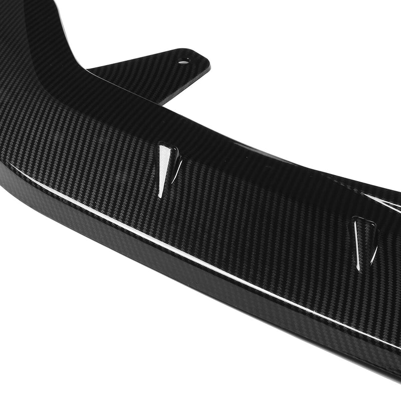 3PCS Carbon Fiber Look Front Bumper Lip Spoiler Trim For Toyota Corolla SE XSE Sports Model 2021