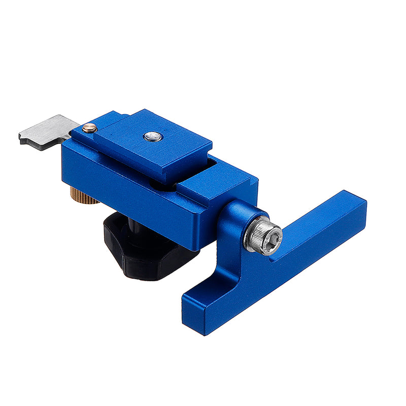 Blue Aluminum Alloy Miter Track Stop for 30/45 T-Slot T-Track Woodworking Tool