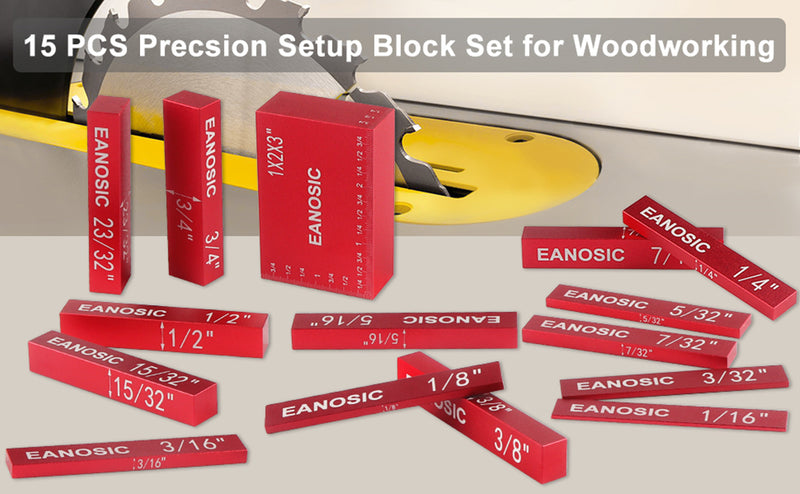 Woodworking Precision Setup Bars Positioning Blocks Height Gauge Right-angle Tools for Router and Table Saw Accessories