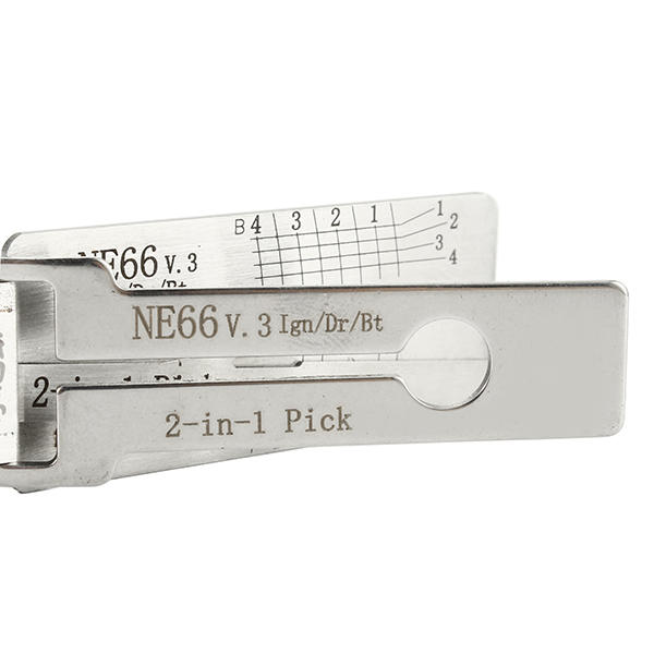 Lishi NE66 Volvo 2 in 1 Car Door Lock Pick Decoder Unlock Tool Locksmith Tools