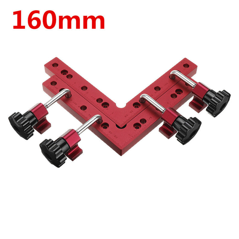 Drillpro 6pcs/set 120/140/160mm 90 Degree L-shaped Auxiliary Fixture Positioning Panel Fixing Clip Woodworking Clamping Tool