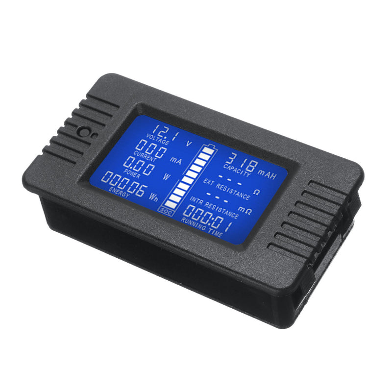 LCD Display DC Battery Voltage Monitor Meter 0-200V Volt Amp for Cars RV Solar System