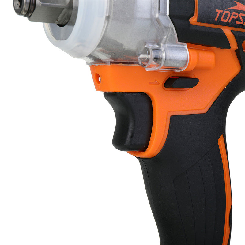 Topshak TS-PW1 Brushless Impact Wrench LED Working Light Rechargeable Woodworking Maintenance Tool W/ Battery Also for Makita
