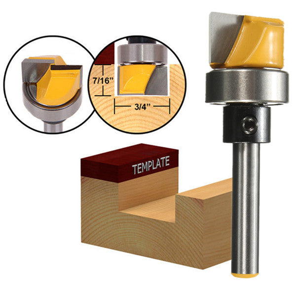 1/4 Inch Shank Hinge Mortise Template Router Bit Wood Working Milling Cutter