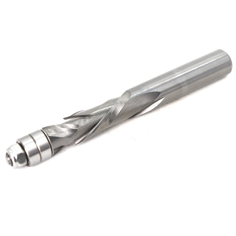 1/2 Shank 12mm End Milling Compound Trimming Cutter Solid Carbide Woodworking Milling Cutter with Bearing Profiling