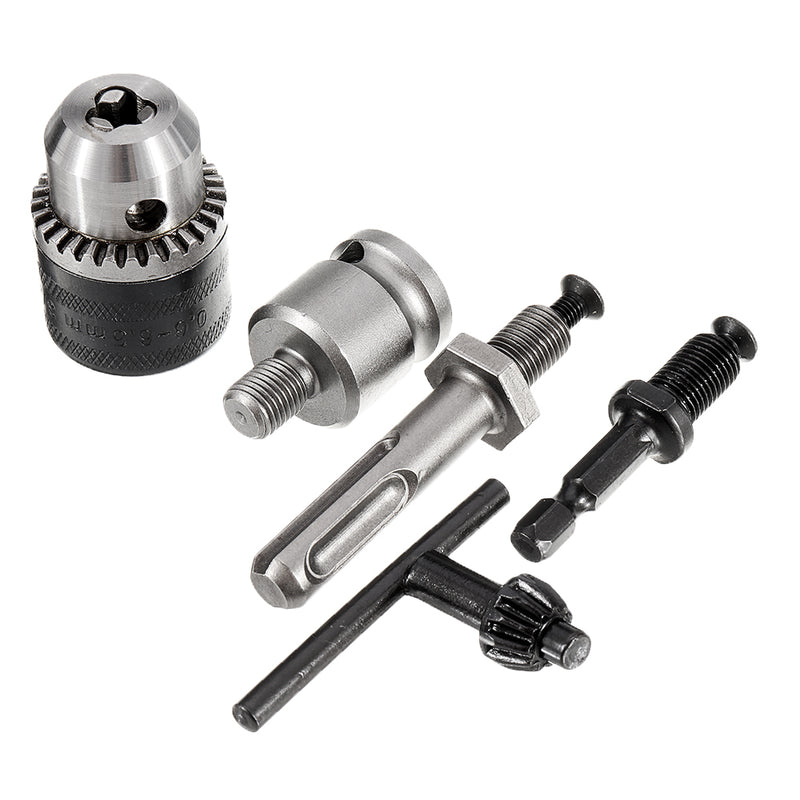 Drillpro 0.6-6.5mm Drill Chuck Drill Adapter Thread 3/8-24UNF Changed Impact Wrench Into Eletric Drill