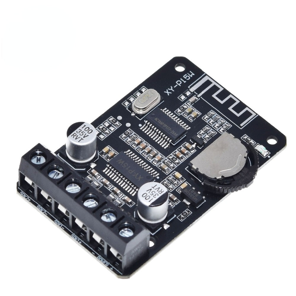 10W/15W/20W Stereo Bluetooth Power Amplifier Board 12V/24V High Power Digital Amplifier Module XY-P15W