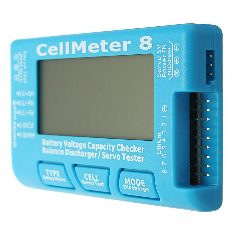 AOKoda CellMeter 8 Battery Checker with Battery Voltage Balance Servo Checker Tester