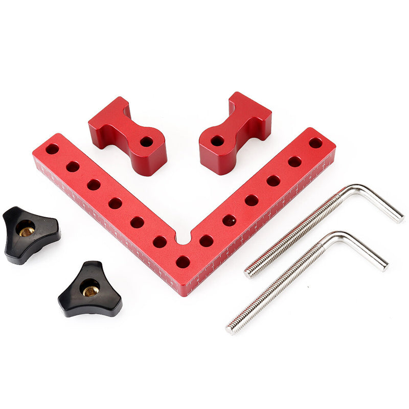 Drillpro Woodworking Precision Clamping Square L-Shaped Auxiliary Fixture Splicing Board Positioning Panel Fixed Clip Carpenter Square Ruler Woodworking Tool