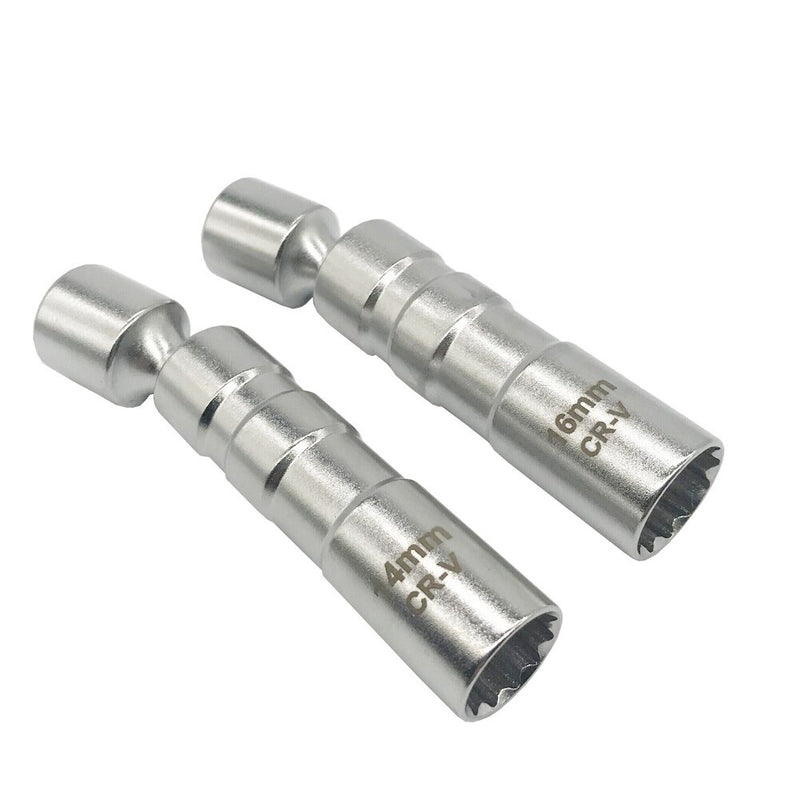 14/16mm 3/8 Drive Magnetic Spark Plug Sleeve 12 Angles Spark Plug Wobble Socket Thin Wall Removal Tool for BMW Laser Tools