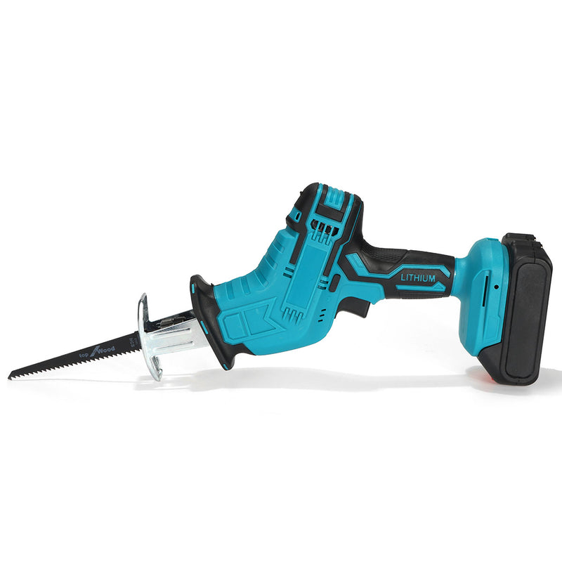 Wolike 88VF Cordless Reciprocating Saw Battery Powered Electric Saw for Metal/Wood/PVC Pipe/Tree with 4 Saw Blades & Battery for Makita