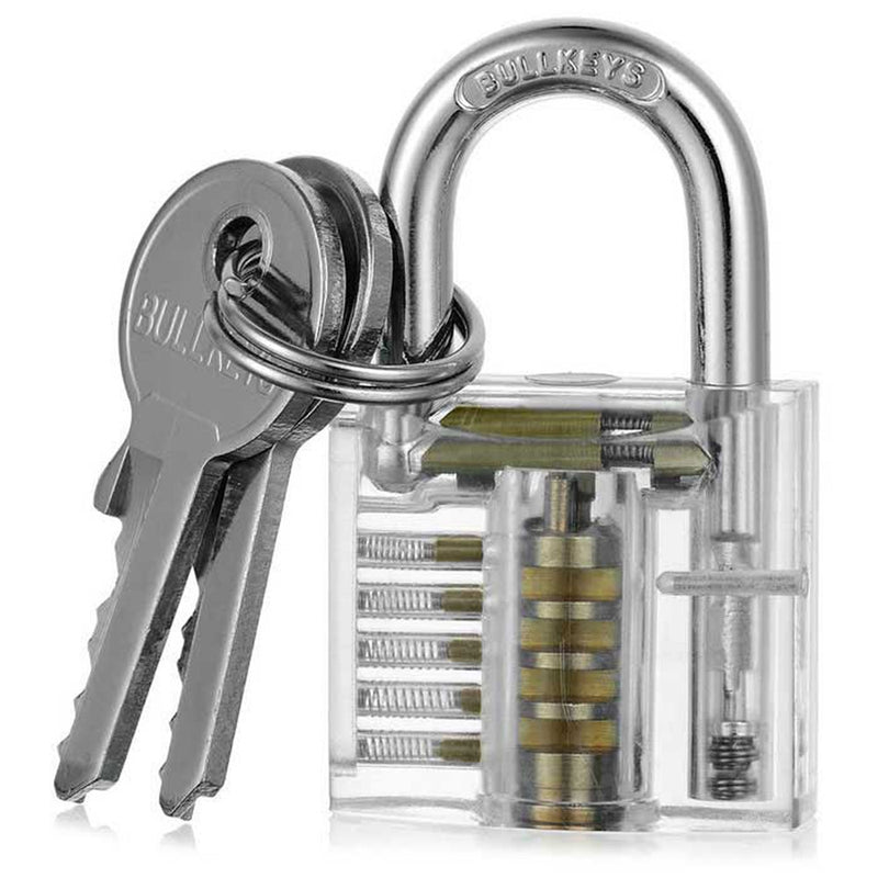 19 In 1 Practice Padlock Set Key Disassemble Kit Lockpick Combination Tool - Cartoolshop