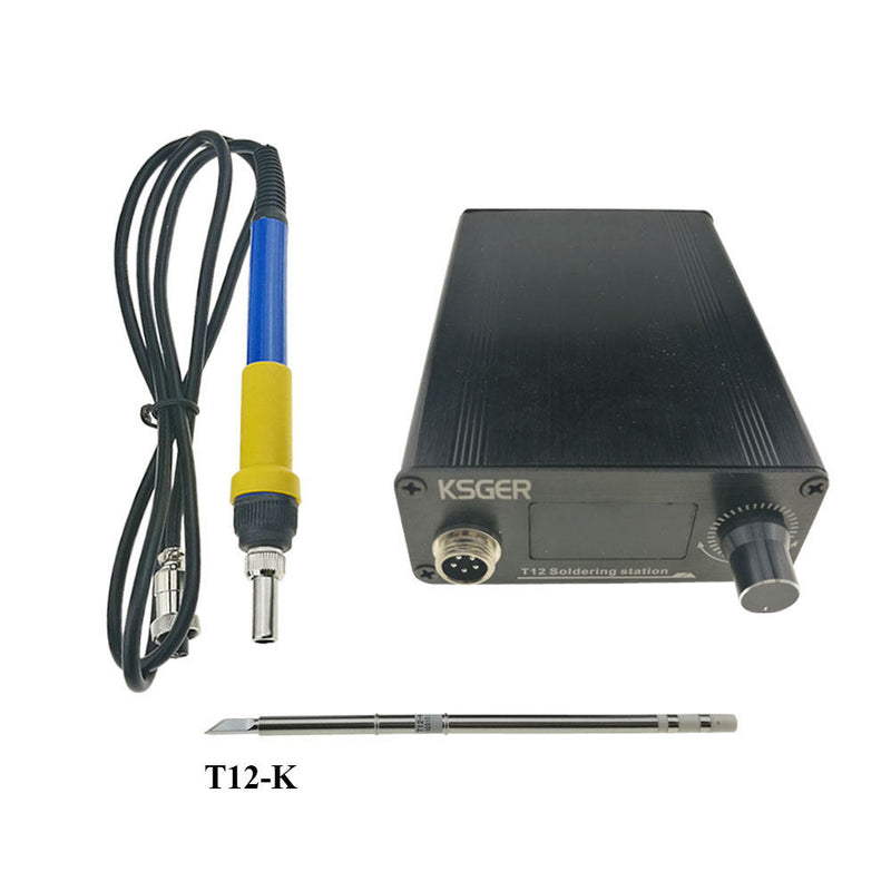V2.1S T12 Digital Temperature Controller Soldering Station Electric Soldering Iron Tips T12-K + 907 Handle
