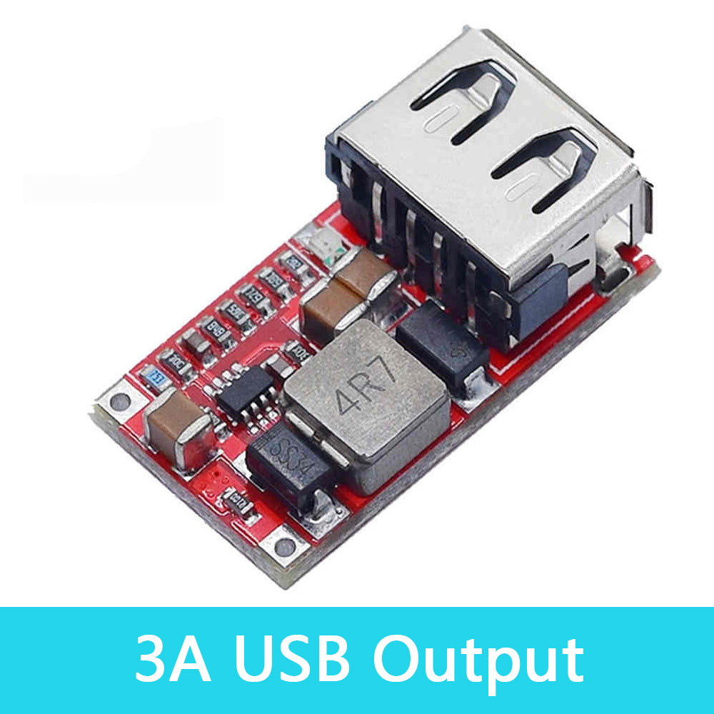 1PCS Fine 6-24V 12V/24V To 5V 3A CAR USB Charger Module DC Buck Step Down Converter 12v 5v Power Supply Module
