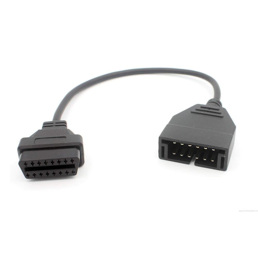For GM 12 Pin Connector to OBD2 16Pin to 12Pin Car Diagnostic Extension Cable