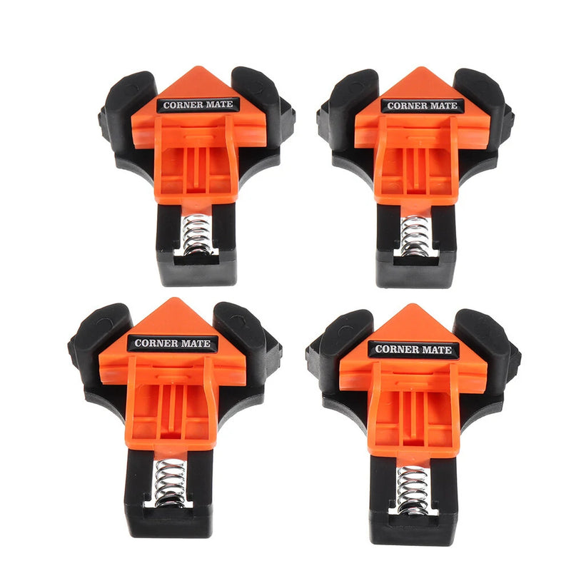 4pcs Woodworking 90 Degree Right Angle Clamp Clip ABS Quick Picture Frame Corner Clamp
