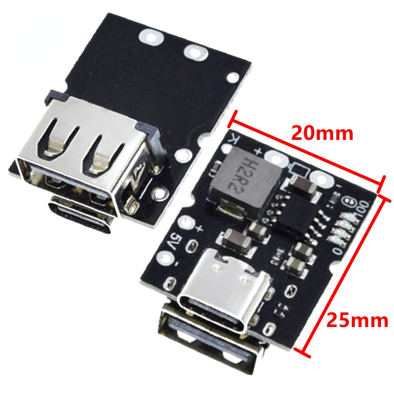 Type-C USB 5V 1A Boost Converter Step-Up Power Module Lithium Battery Charging Protection Board LED Display USB for DIY Charger