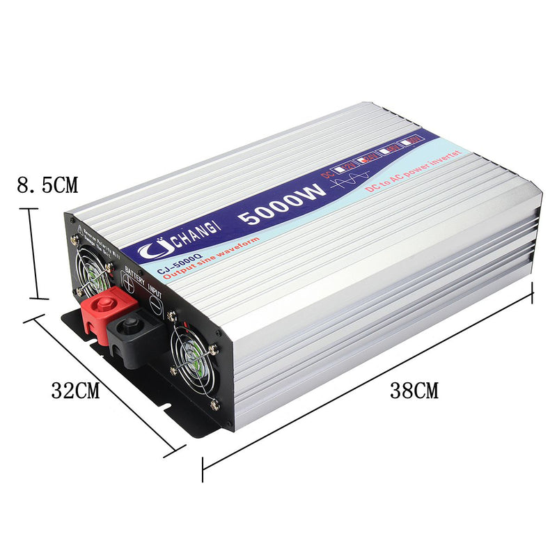 60HZ Inverter Intelligent Solar Pure Sine Wave Inverter DC 12V/24V To AC 110V 3000W/4000W/5000W/6000W Power Converter