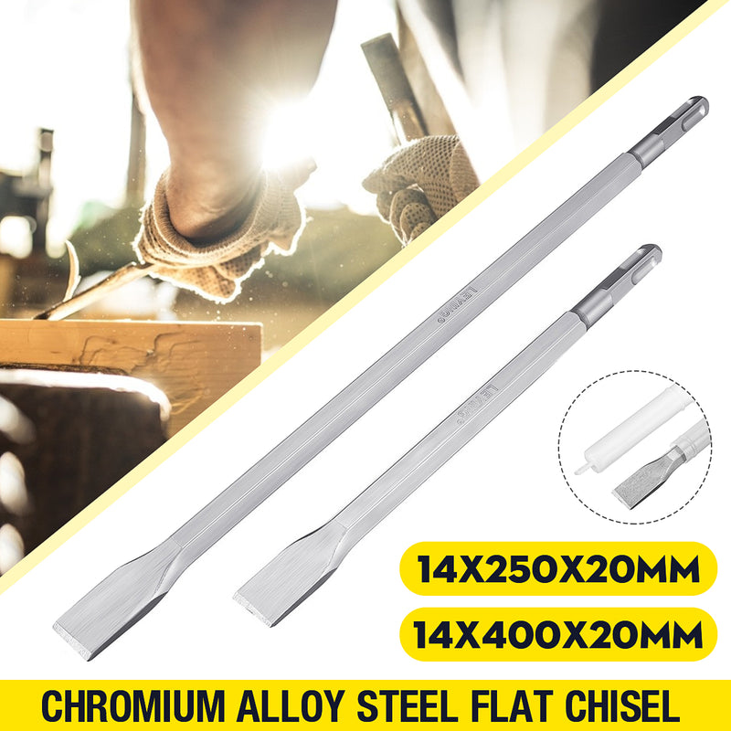 14mm Chromium Alloy Steel Square Handle Concrete Brick Wall Slotting Drill Bit Flat Chisel