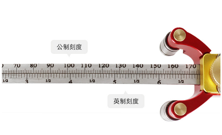 Aluminum Alloy 3 In 1 Woodworking Scriber Metric and Imperial Scales Draw A Circle Line Height for Wood