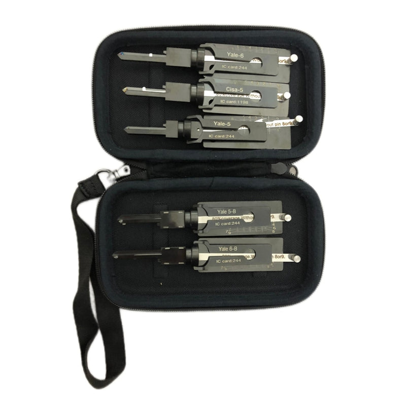 2 In 1 CISA-5 ,YALE-5, YALE5-B , YALE6 ,YALE6-B , TE2 Key Reader Auto Locksmith Tools for Auto Decoder and Pick Tools