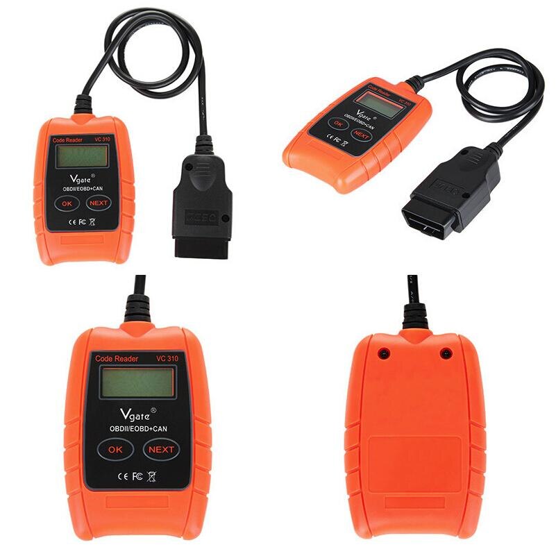 Vgate VC310 OBD2 OBDII EOBD CAN Auto Scanner Code Reader & Cleaner Car Diagnostic Tool VC 310 Error Scanner - Cartoolshop