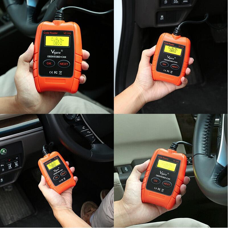 Vgate VC310 OBD2 OBDII EOBD CAN Auto Scanner Code Reader & Cleaner Car Diagnostic Tool VC 310 Error Scanner - Cartoolshop