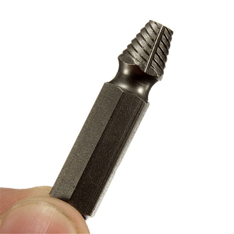 4pcs/set Screw Extractor Drill Bits Guide Set Broken Bolt Remover Easy Out Set 5cm - Cartoolshop