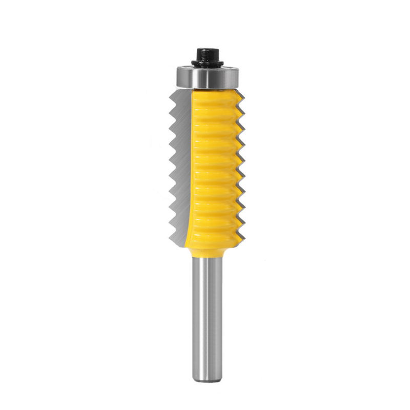 8mm Shank Multi-tooth V Joint Router Bit for Wood Tenon Cone Slotting Cutter Wave Splicing Cutter