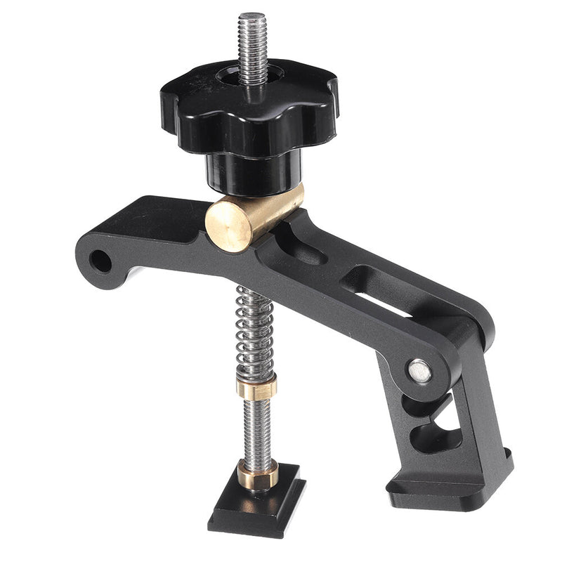 Upgrade Adjustable Quick Acting Hold Down Clamp Aluminum Alloy T-Slot T-Track Clamp Set Woodworking Tool for Woodworking Table