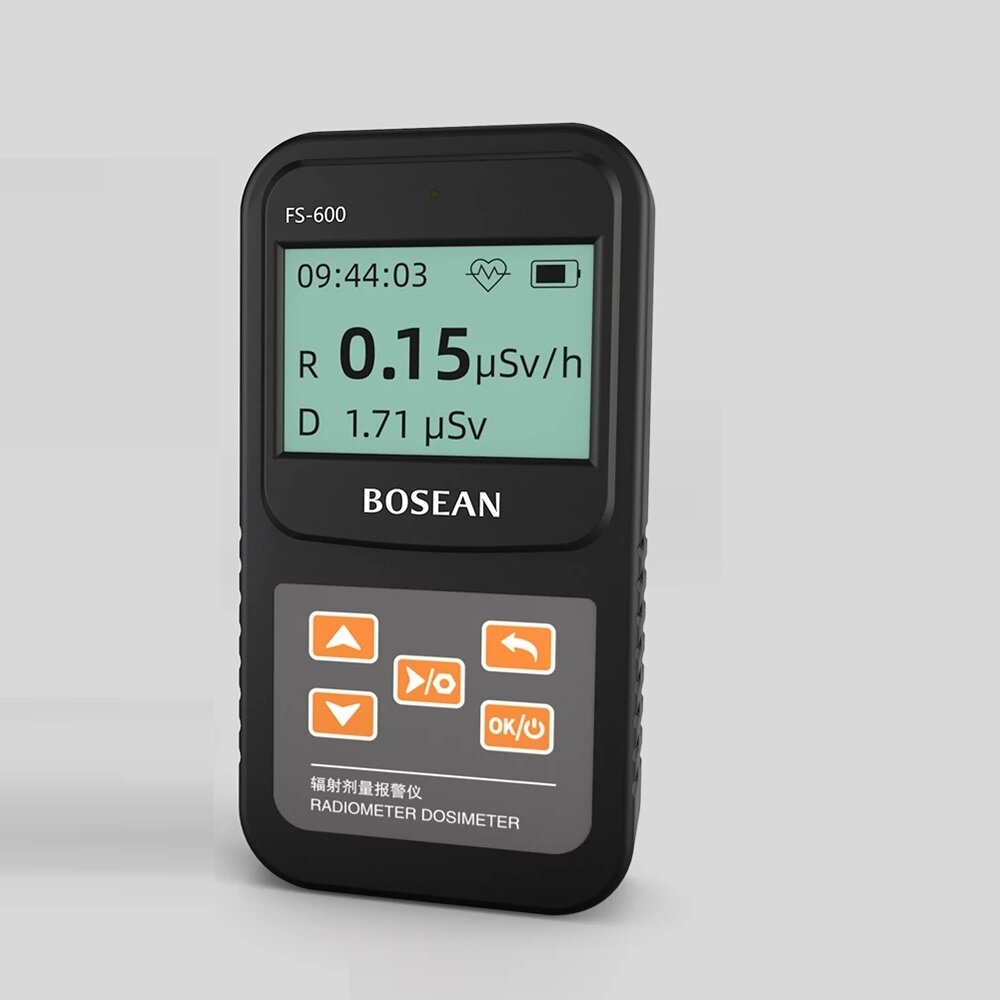 BOSEAN FS-600 Counter Nuclear Radiation Tester X-ray β-ray γ-ray Rechargeable Handheld Counter Emission Dosimeter