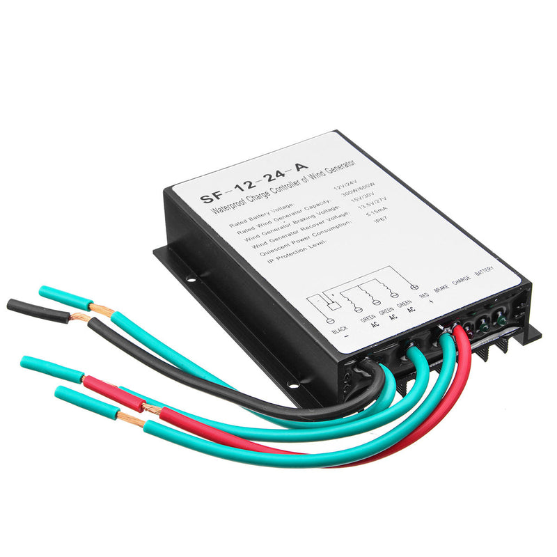 12V/24V Wind Generator Charge Controller 300W/600W Waterproof Wind And Light Hybrid Controller