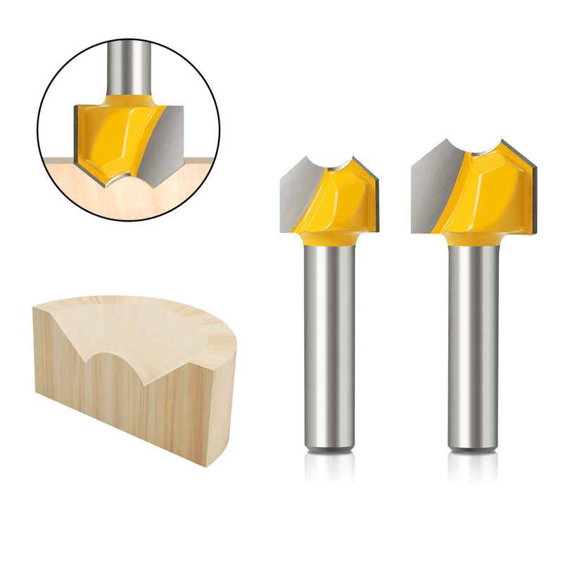 2PC 8MM Shank Ingot Bead Cutter Wood Router Bit Carbide Cutter for Longan Knife Woodworking Milling Cutter