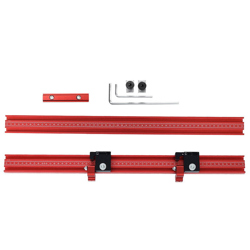 Fonson Aluminum Alloy Woodworking Extension Guide Rail T-track Connector for Track Saw Rail Parallel Guide System
