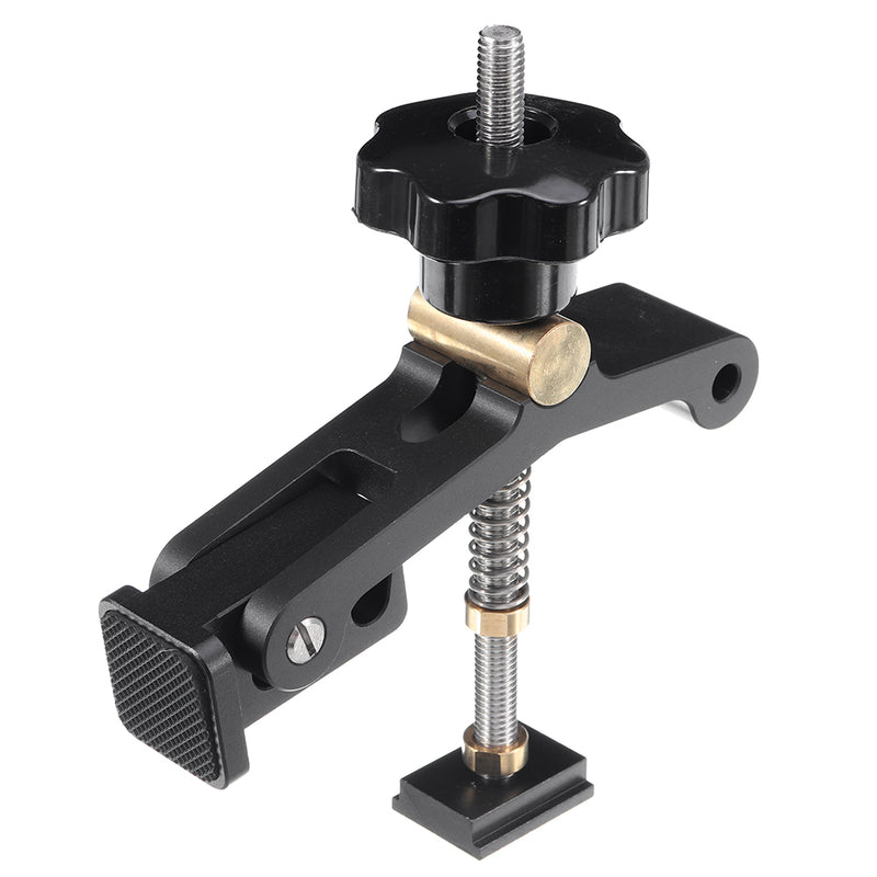Upgrade Adjustable Quick Acting Hold Down Clamp Aluminum Alloy T-Slot T-Track Clamp Set Woodworking Tool for Woodworking Table