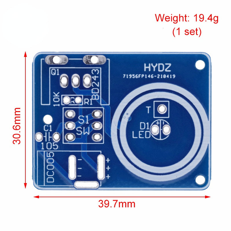 BD243 Mini Tesla Coil Kit Magic Props DIY Parts Empty Lights Technology Diy Electronics BD243C