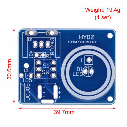 BD243 Mini Tesla Coil Kit Magic Props DIY Parts Empty Lights Technology Diy Electronics BD243C