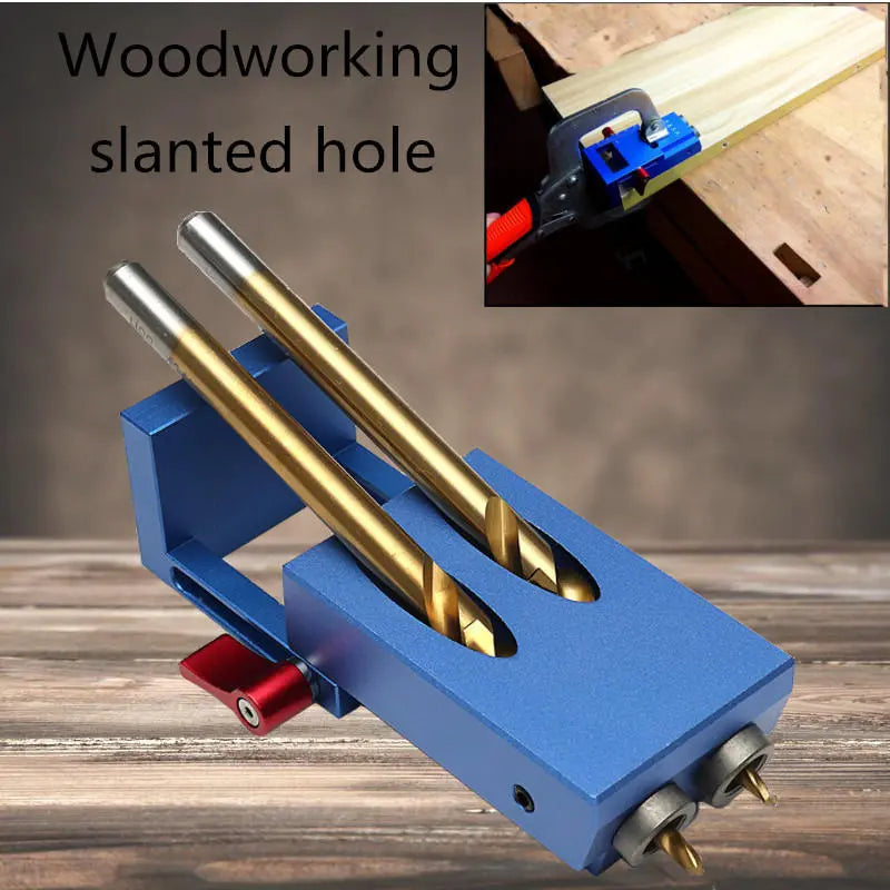 Woodworking Slanted Hole Drilling Draw Tool Joint Slanted Hole Locator Drilling Guide Tool