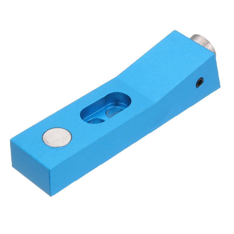 Aluminum Alloy One-hole Pocket Hole Jig with Magnet and Step Drill Bit Screwdriver Bit 9.5mm Oblique Hole Drill Guide Woodworking Tool