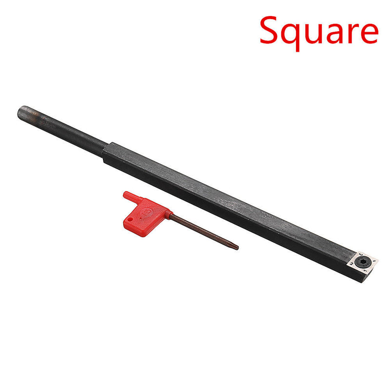 Square/Diamond/Round Wood Turning Tool with Carbide Inserts DIY Wood Rotary Cutter Woodworking Tool