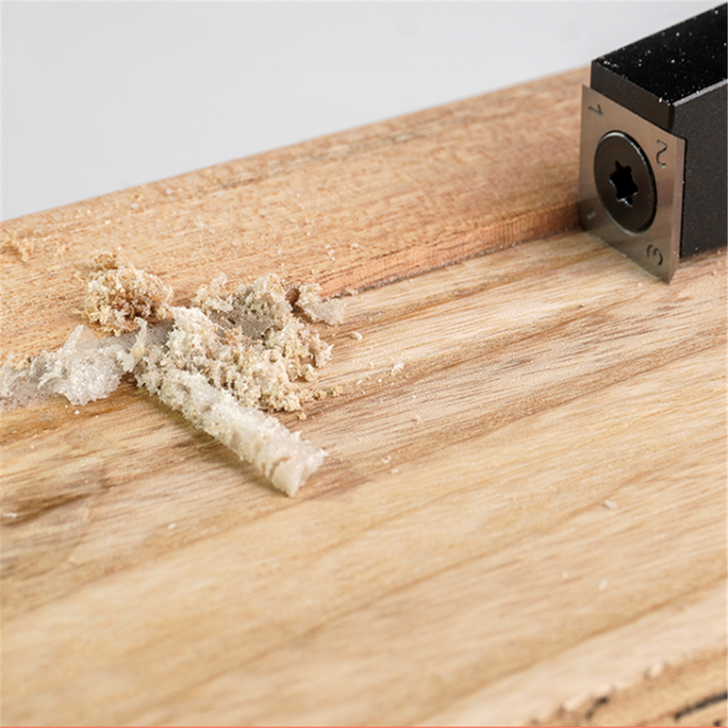 14x14x2mm 30° Wood Carbide Insert Mini Hand Scraper for Glue Burr Removing Woodworking Tool