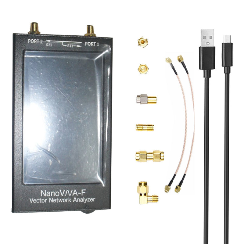 LZNanoVNA-F 50KHz-1500MHz Vector Network Analyzer 4.3 Inch Digital Nano VNA Tester MF HF VHF UHF USB Logic Antenna Analyzer Standing Wave