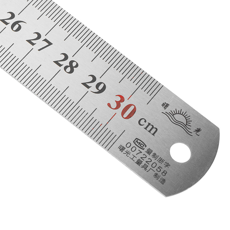30CM/12IN Metric Line Drawing Ruler 90° Line Ruler Woodworking Right Angle Ruler Woodworking Measuring Tool