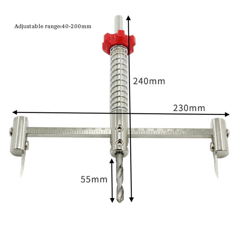 40-200mm Dust-proof Ceiling Woodworking Hole Saw Cutter Adjustable Downlight Drill Bit