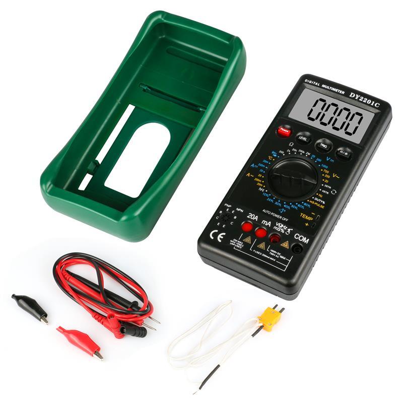 DUOYI DY2201C Digital Multimeter Engine RPM Voltage Resistance Automotive Diode Ignition Circuit Tester Switching Ohm Volt Amp