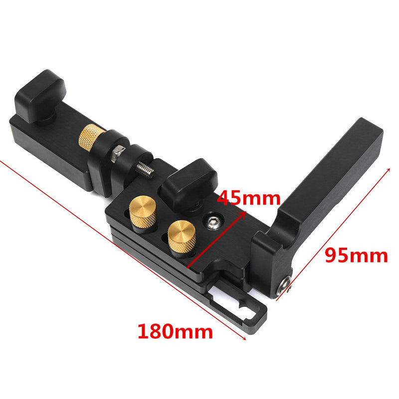 Drillpro Micro-Adjustable Setting Flip Stop with 450mm Woodworking Miter Gauge Fence with Scale