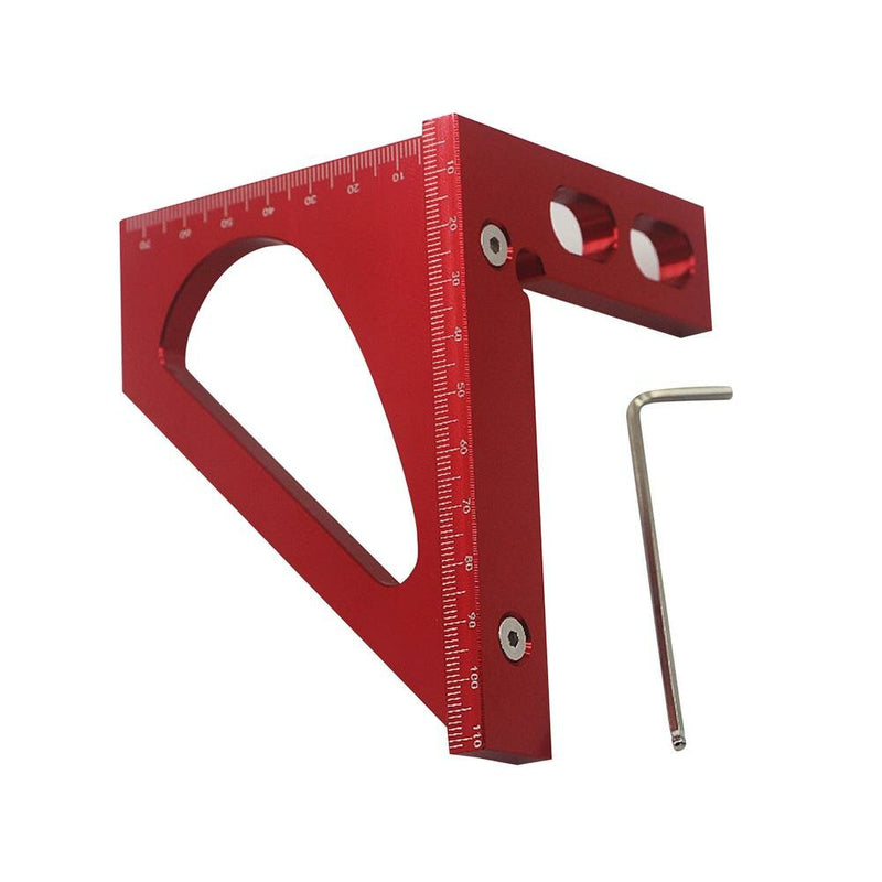 Line Ruler Woodworking Measuring Ruler Triangle Square Angle Measuring Tool Precision Accurate Triangle Ruler Tri-square Line Scriber Saw Guide