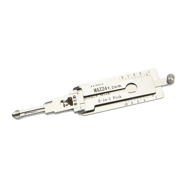 Lishi MAZ24 2 in 1 Car Door Lock Pick Decoder Unlock Tool Locksmith Tools