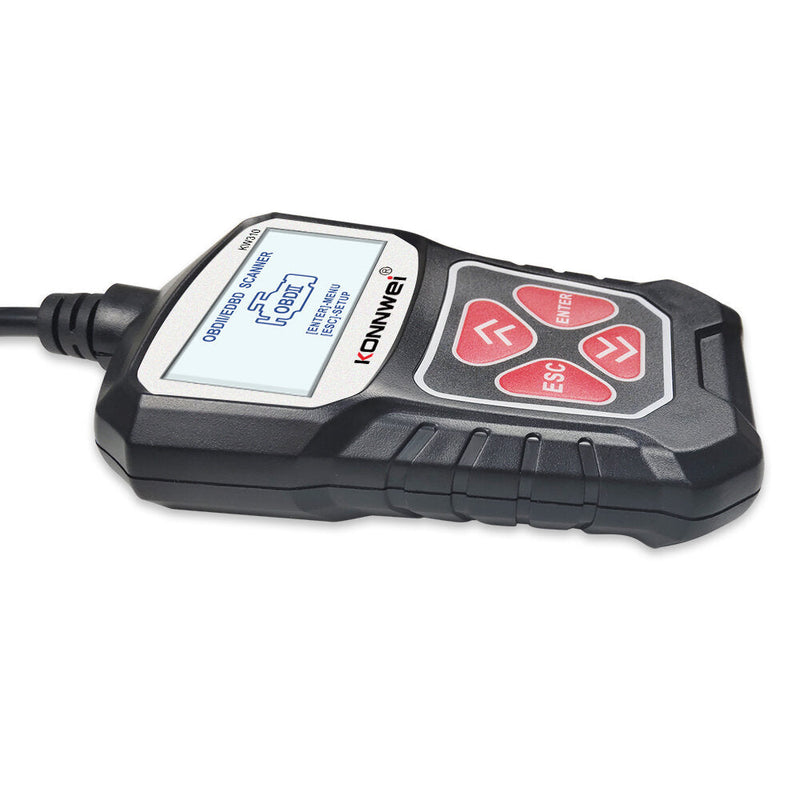 KW310 OBD2 Car Diagnostic Scanner EOBD Scan Tool DTC Engine Code Reader Voltage Test Built-in Speaker